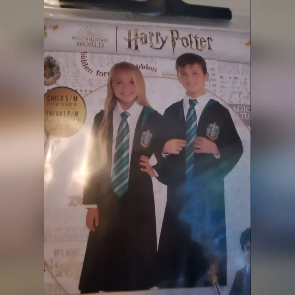 Harry Potter Slytherin Kids Hallowee  Costume Size Child S/M Or up to Size 10